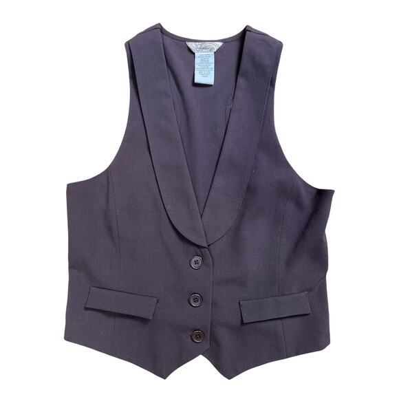 Y2K Speechless Brown Button-Up Vest Women Size M - Picture 1 of 6